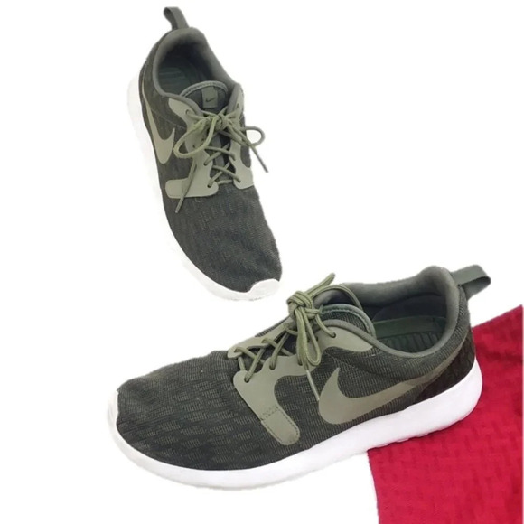 Nike Green Roshe One Knit Jacquard - Picture 1 of 7